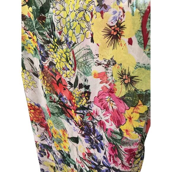 Papaya Weekend Floral High Low Tank Dress Multicolor Size 12 - Picture 6 of 6
